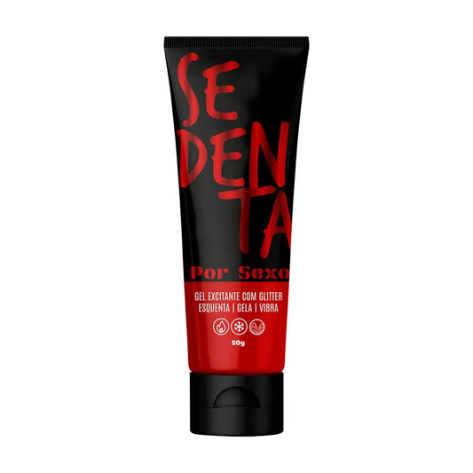 SEDENTA POR SEXO GEL COMESTÍVEL COM GLITTER 50G