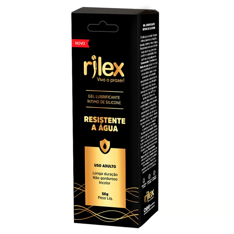 GEL LUBRIFICANTE ÍNTIMO EM SILICONE RESISTENTE À ÁGUA 50G RILEX