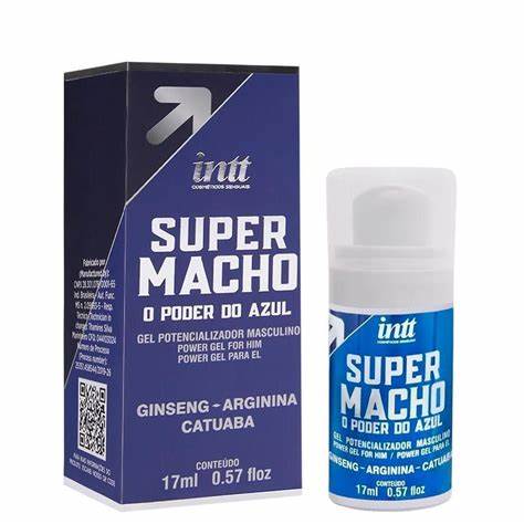 Super Macho O Poder do Azul Gel Potencializador Masculino - 17 ML - INTT