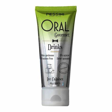 Oral Gourmet Gel Beijável Que Esfria De Ice Caipisex 35ml/45g Pessini