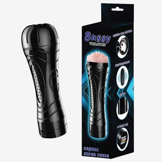 Masturbador Lanterna Vagina Cyberskin com Vibrador - Bussy