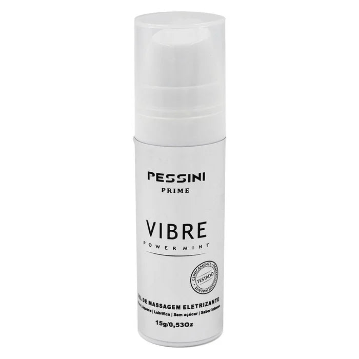 GEL ELETRIZANTE VIBRE POWER MINT 15G LINHA PRIME PESSINI